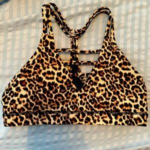Zyia Grid Bra, leopard print, size L